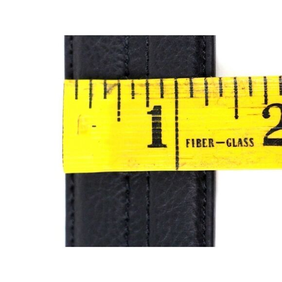 CLASSIC STYLE BLACK GENUINE LEATHER 1 3/8"Wd CASUAL DRESS MEN'S BELT Sz 38 (T13 - Picture 9 of 13